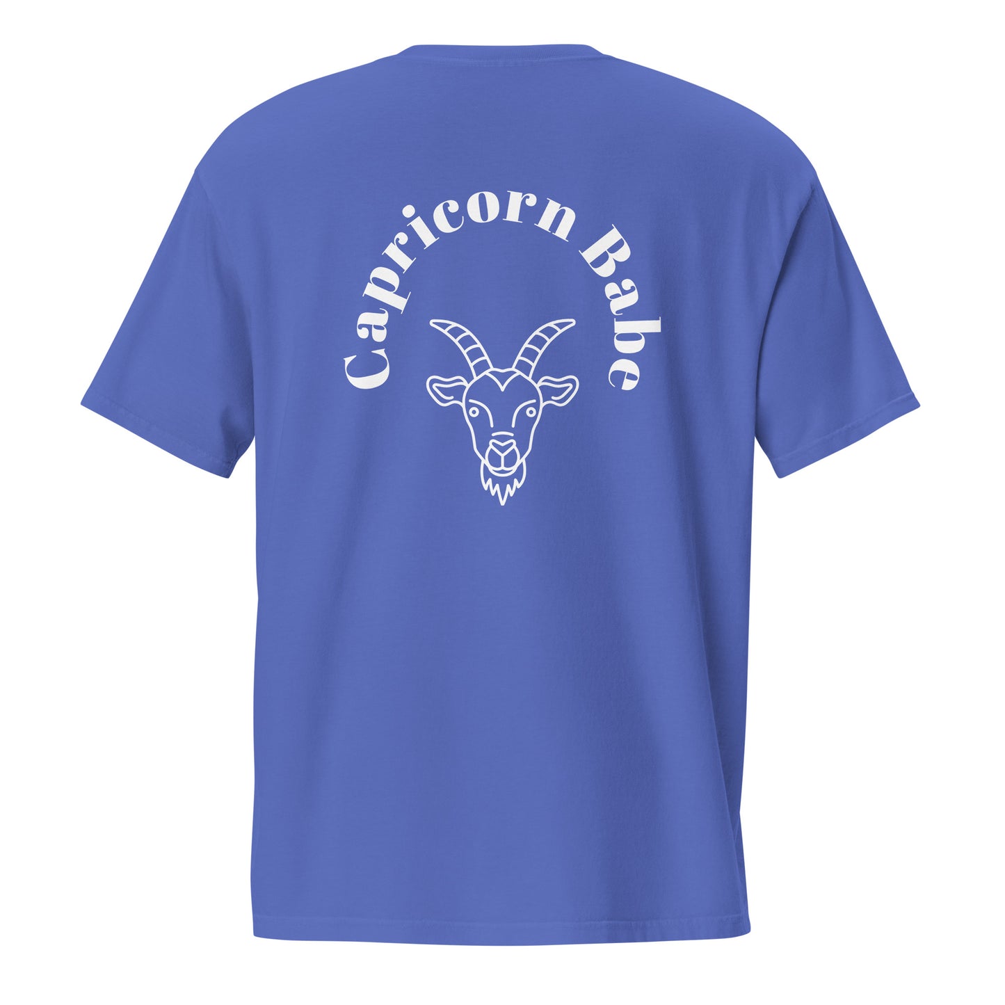 “Capricorn Babe” Unisex Garment-Dyed Pocket T-Shirt