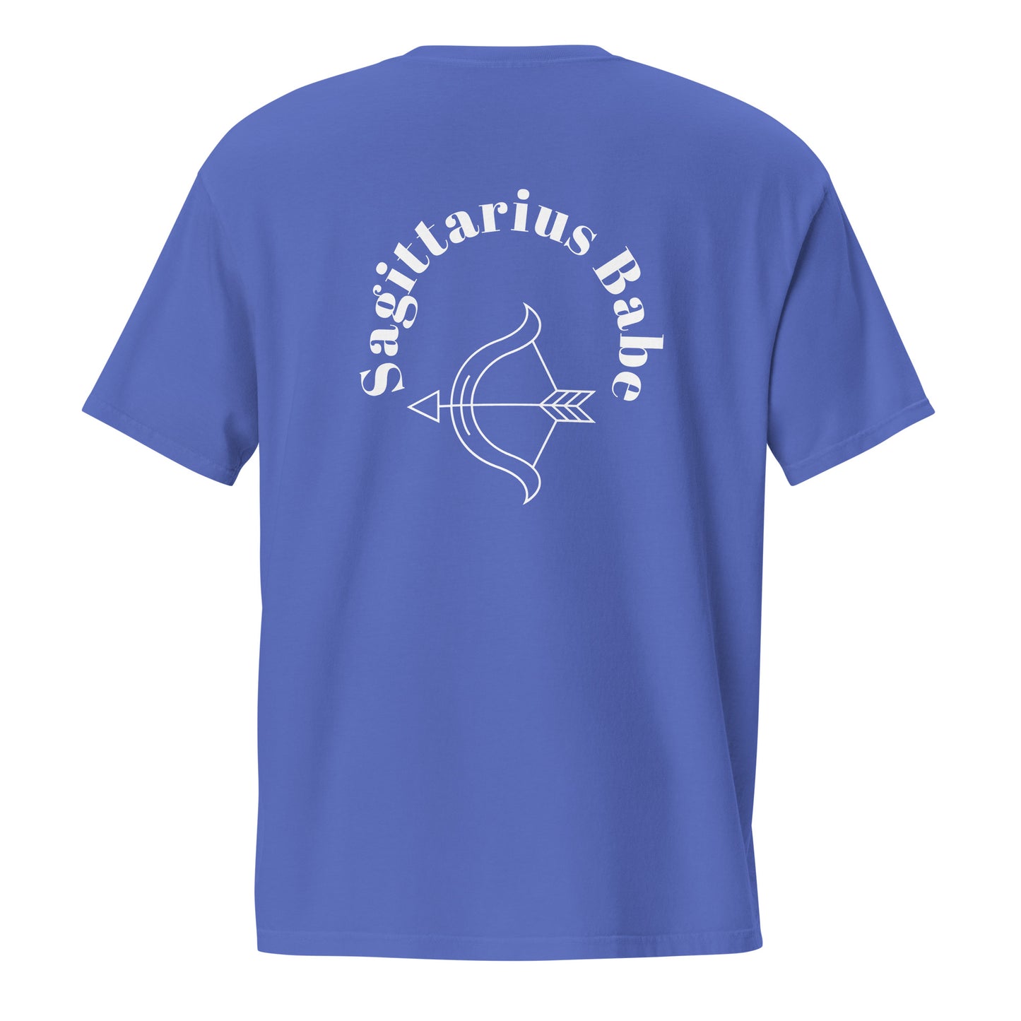 “Sagittarius Babe” Unisex Garment-Dyed Pocket T-Shirt