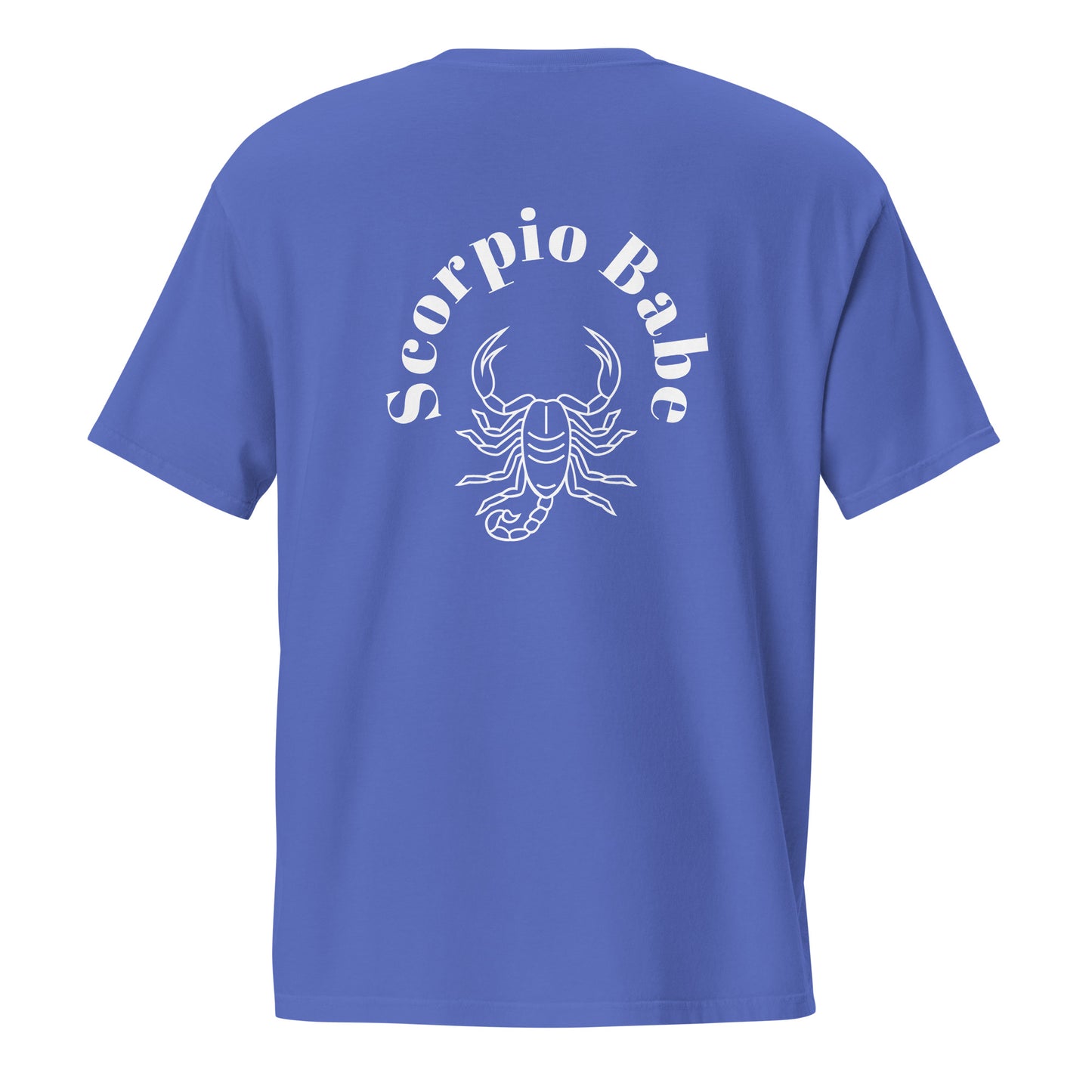 “Scorpio Babe” Unisex Garment-Dyed Pocket T-Shirt