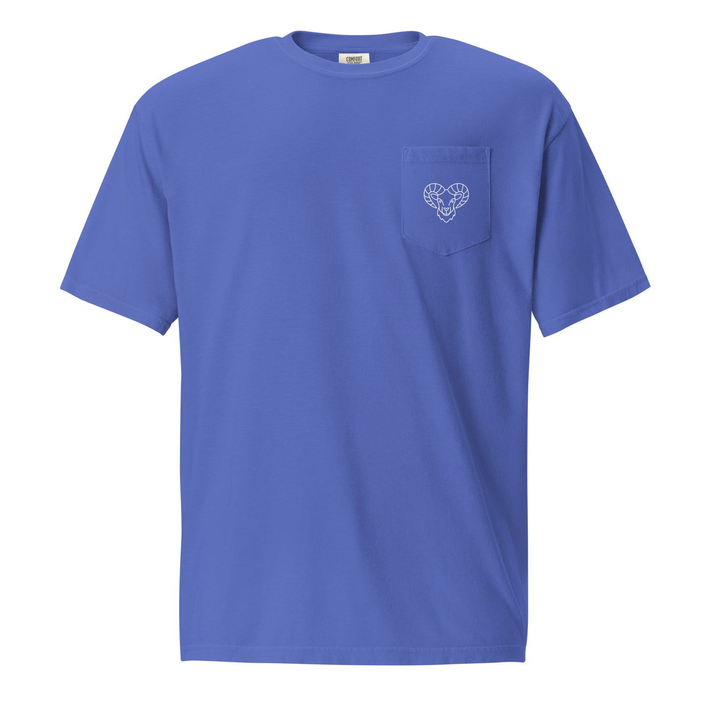 “Uh Oh, Aries” Unisex Garment-Dyed Pocket T-Shirt