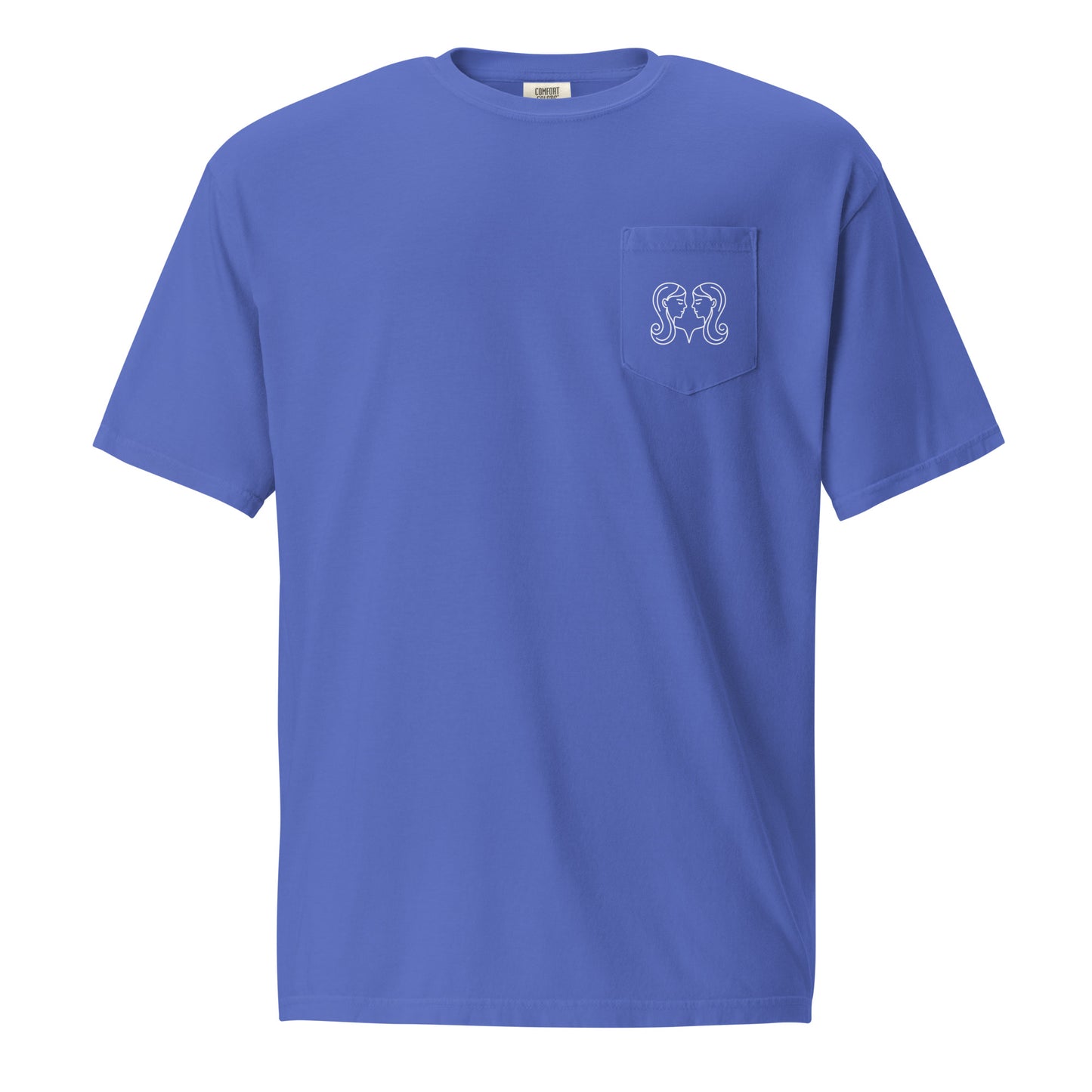 “Uh Oh, Gemini” Unisex Garment-Dyed Pocket T-Shirt