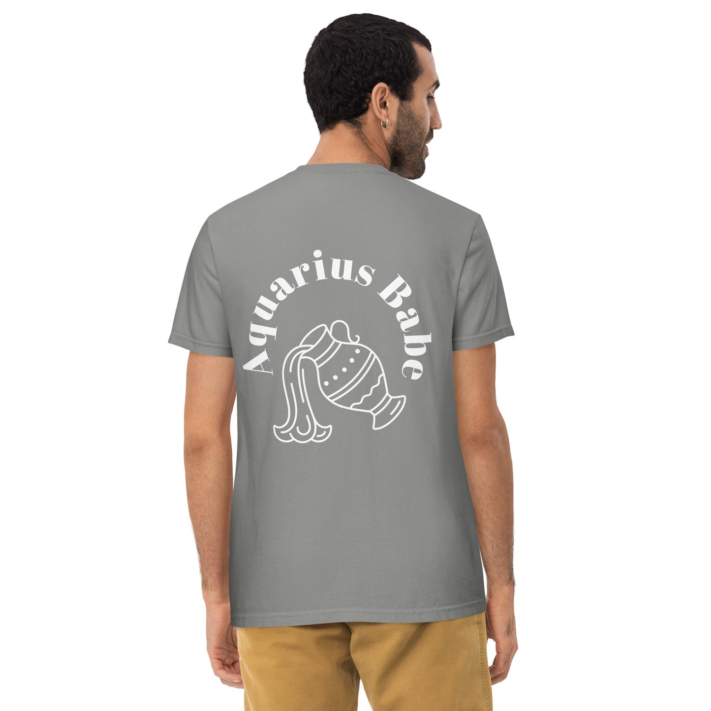“Aquarius Babe” Unisex Garment-Dyed Pocket T-Shirt
