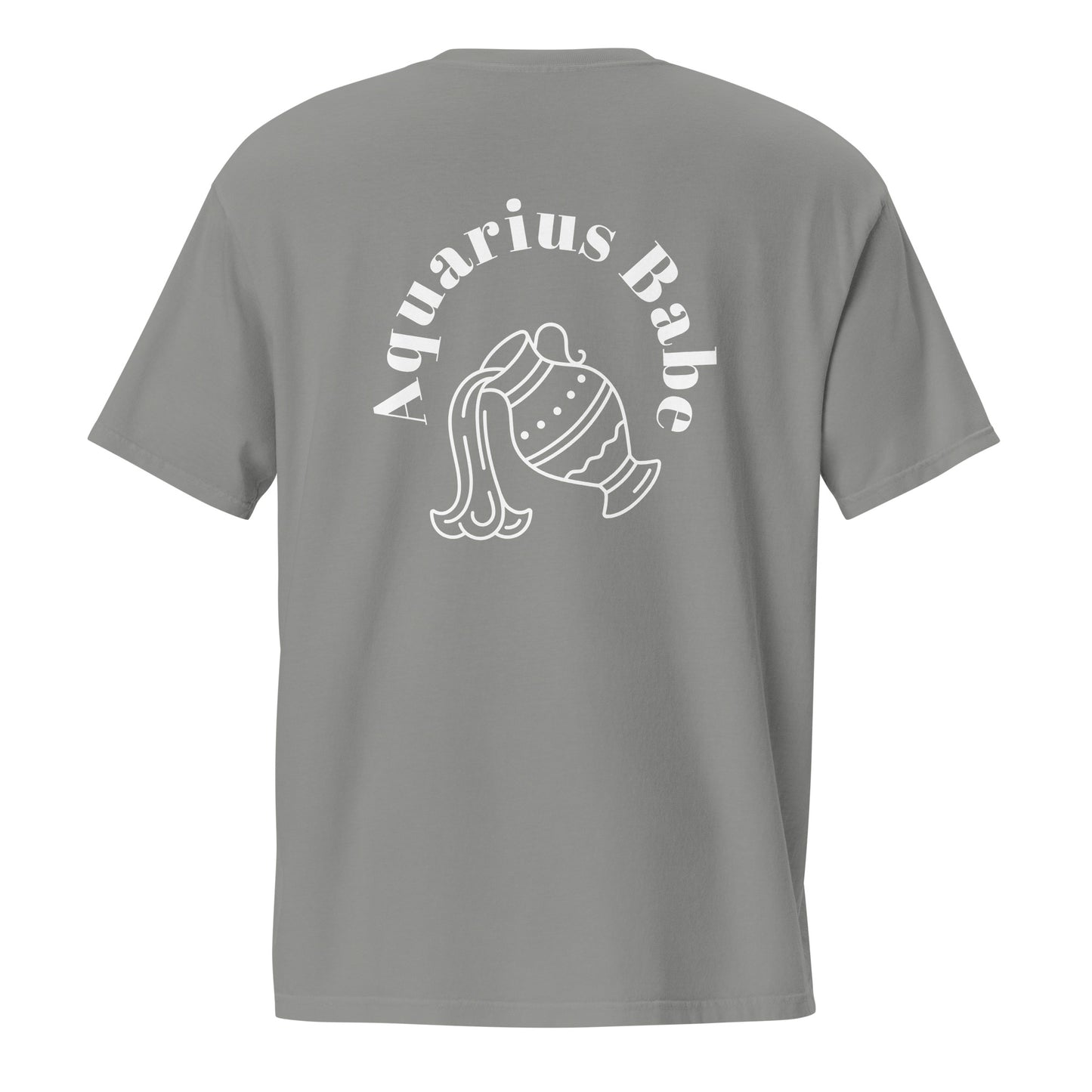 “Aquarius Babe” Unisex Garment-Dyed Pocket T-Shirt