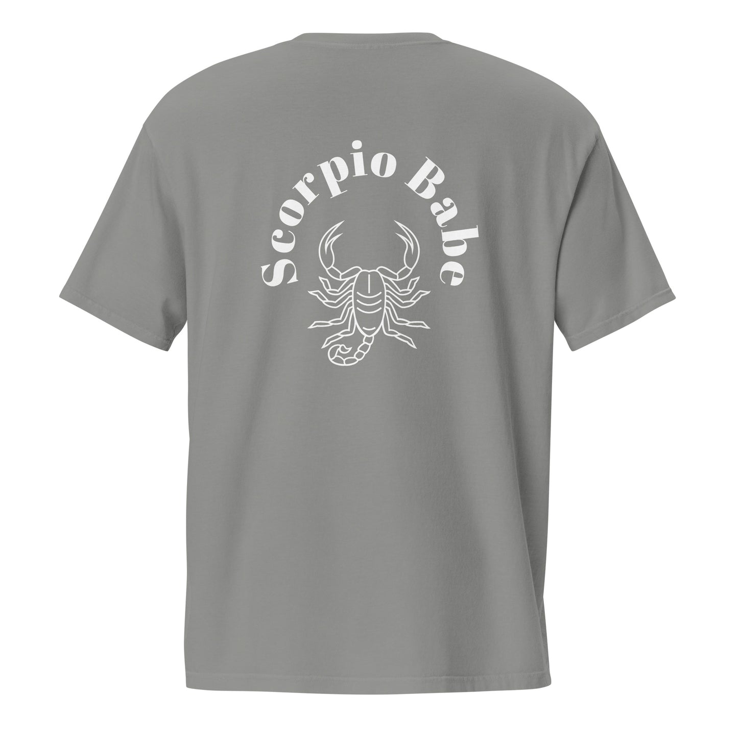 “Scorpio Babe” Unisex Garment-Dyed Pocket T-Shirt