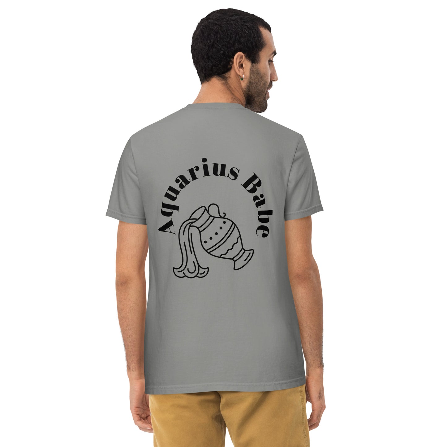 “Aquarius Babe” Unisex Garment-Dyed Pocket T-Shirt