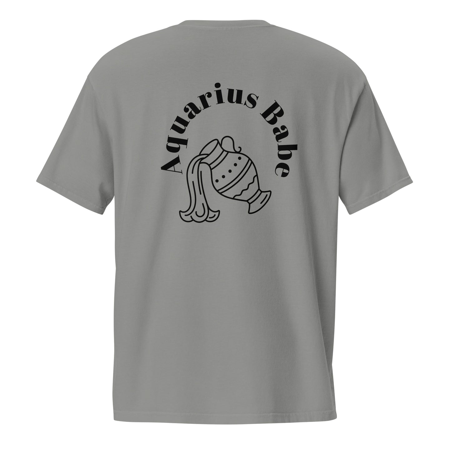 “Aquarius Babe” Unisex Garment-Dyed Pocket T-Shirt