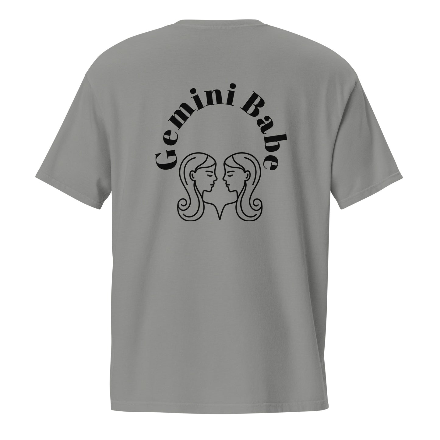 “Gemini Babe” Unisex Garment-Dyed Pocket T-Shirt