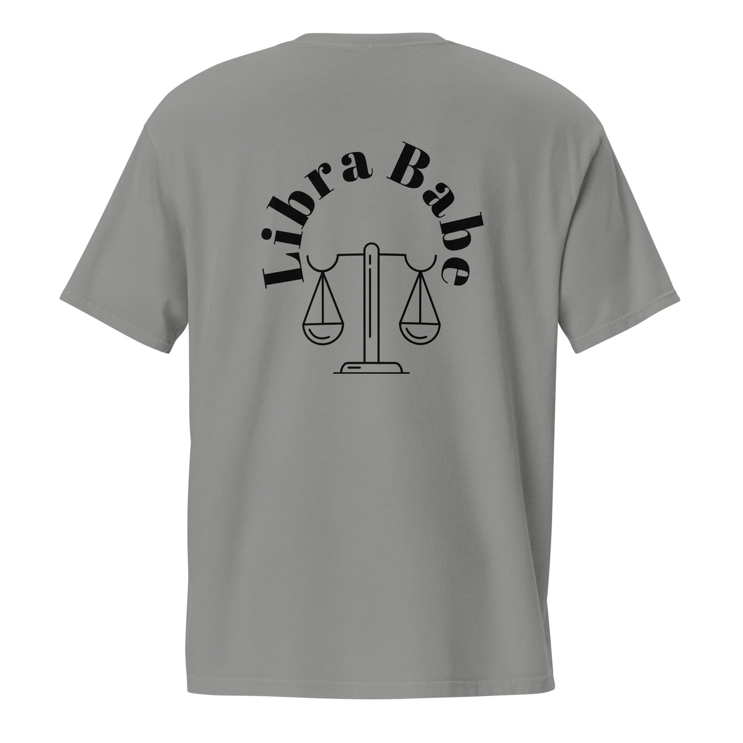 “Libra Babe” Unisex Garment-Dyed Pocket T-Shirt