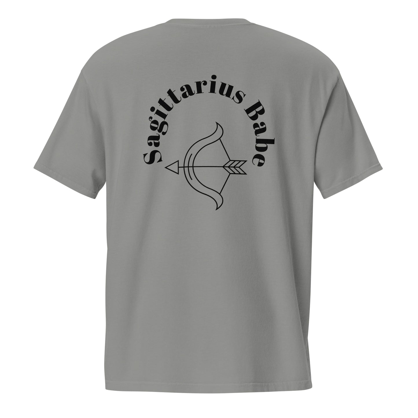 “Sagittarius Babe” Unisex Garment-Dyed Pocket T-Shirt