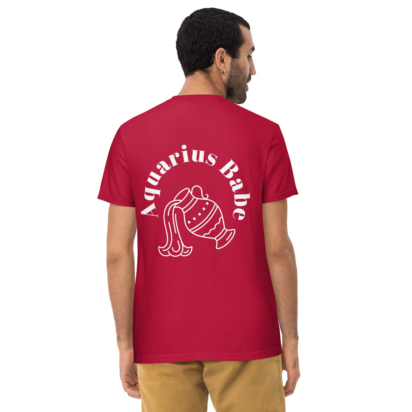 “Aquarius Babe” Unisex Garment-Dyed Pocket T-Shirt