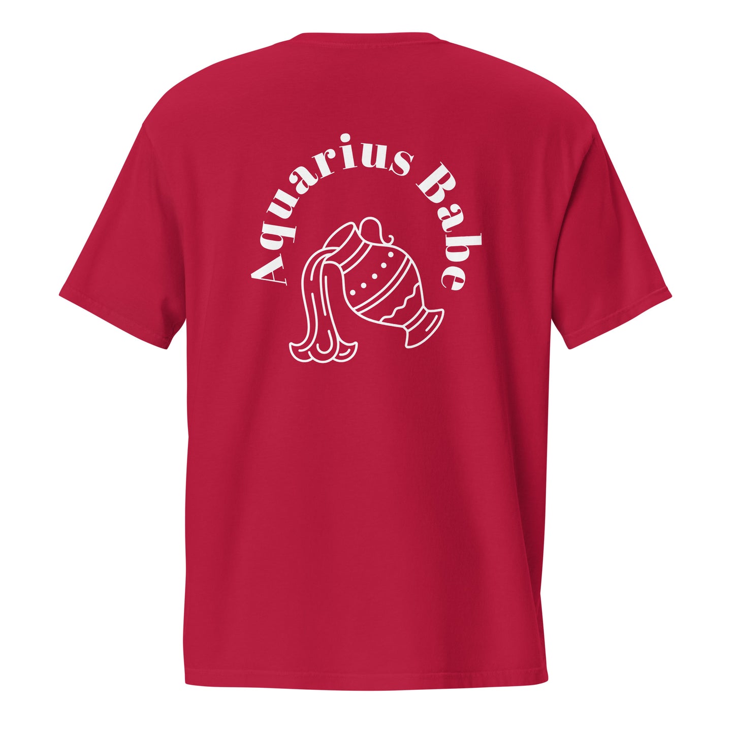“Aquarius Babe” Unisex Garment-Dyed Pocket T-Shirt