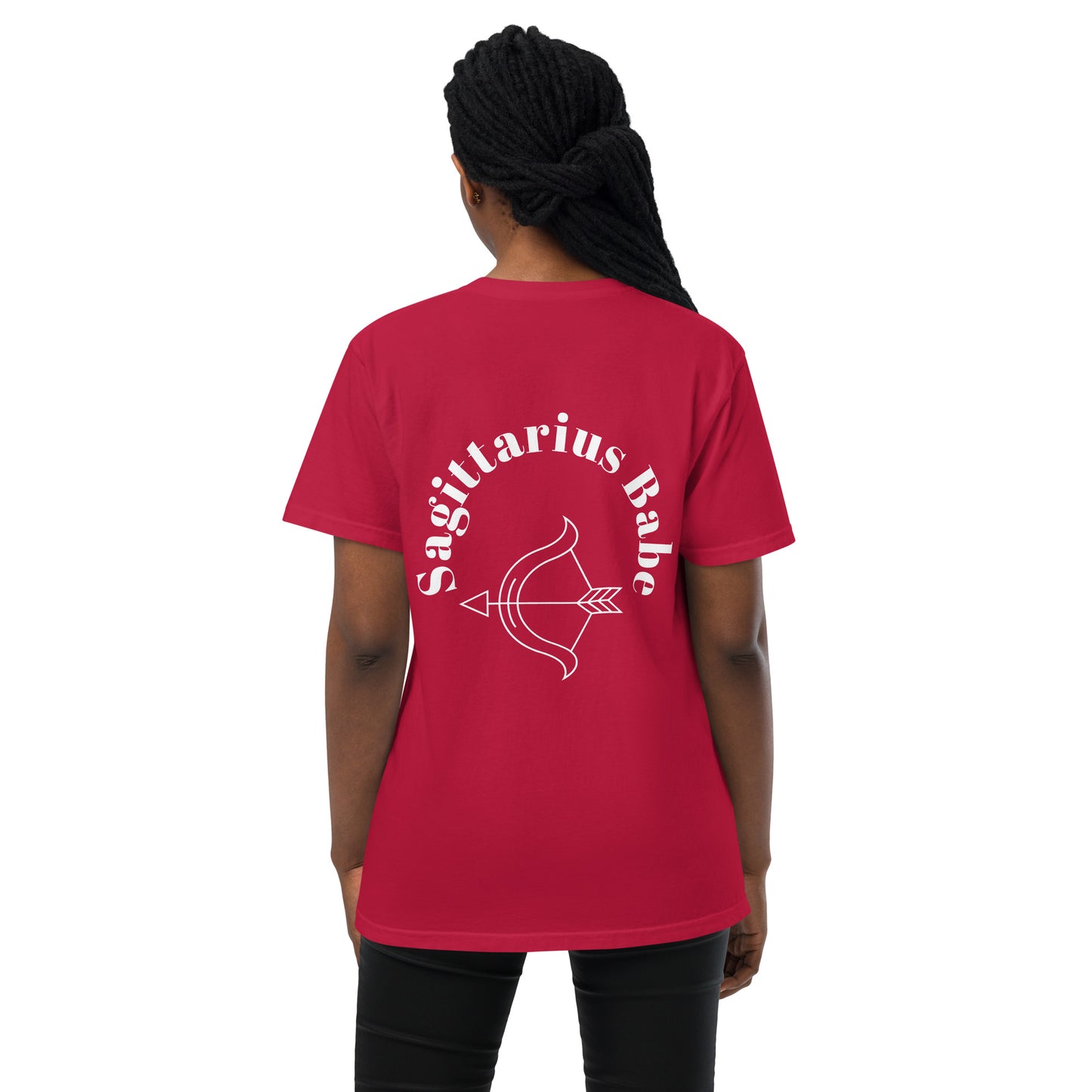“Sagittarius Babe” Unisex Garment-Dyed Pocket T-Shirt