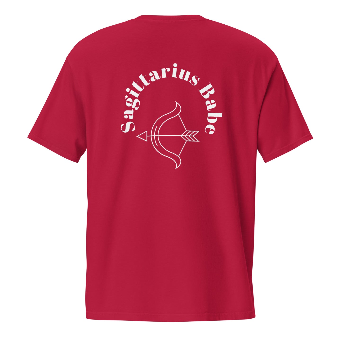 “Sagittarius Babe” Unisex Garment-Dyed Pocket T-Shirt