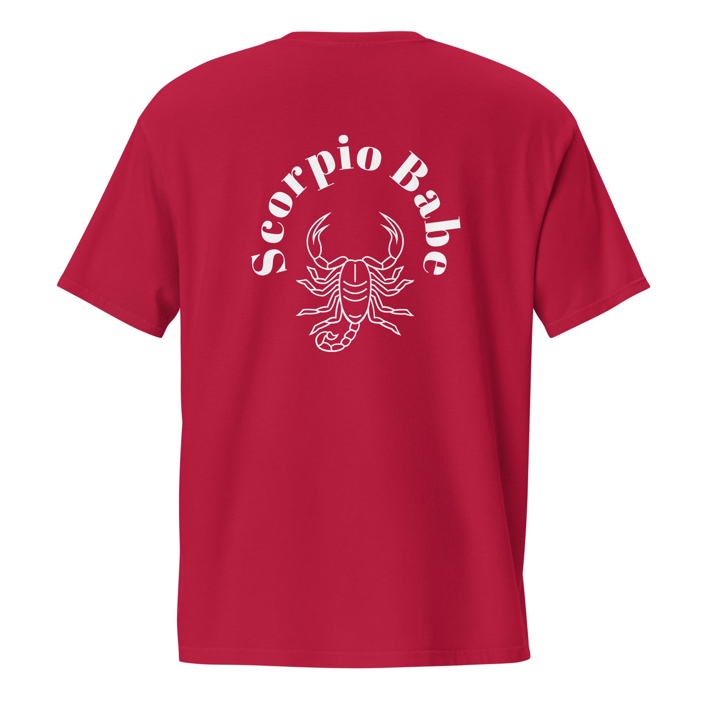 “Scorpio Babe” Unisex Garment-Dyed Pocket T-Shirt