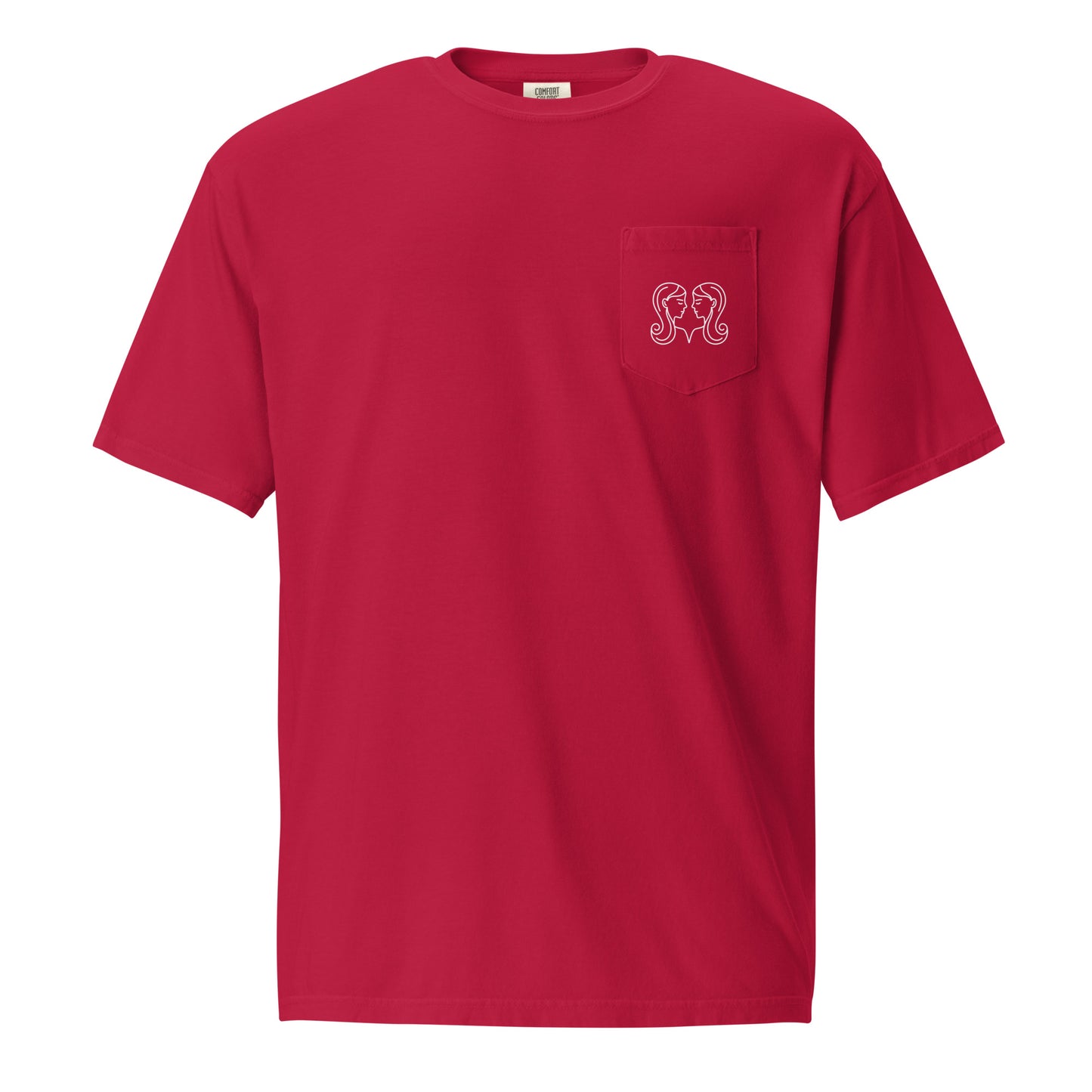 “Uh Oh, Gemini” Unisex Garment-Dyed Pocket T-Shirt