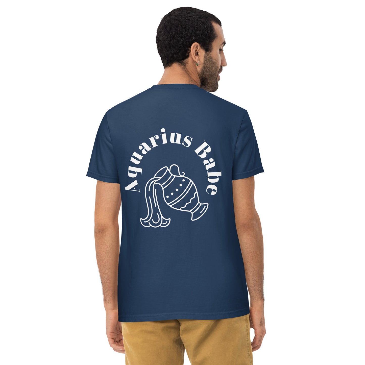 “Aquarius Babe” Unisex Garment-Dyed Pocket T-Shirt