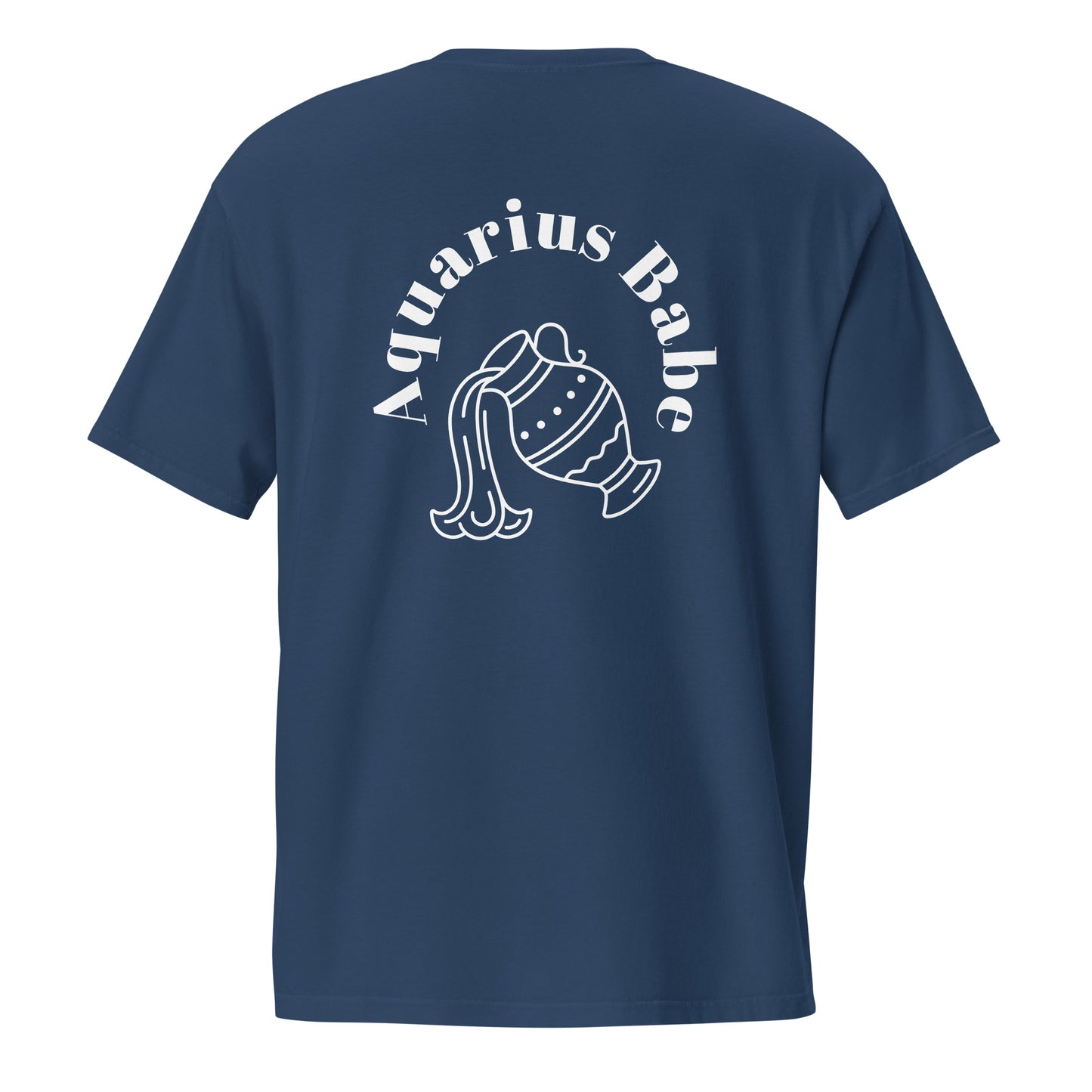 “Aquarius Babe” Unisex Garment-Dyed Pocket T-Shirt