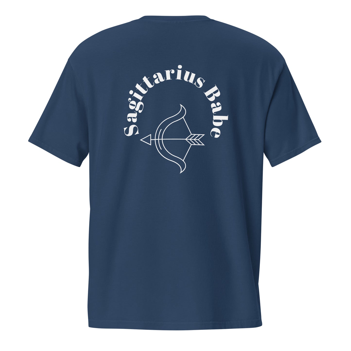 “Sagittarius Babe” Unisex Garment-Dyed Pocket T-Shirt
