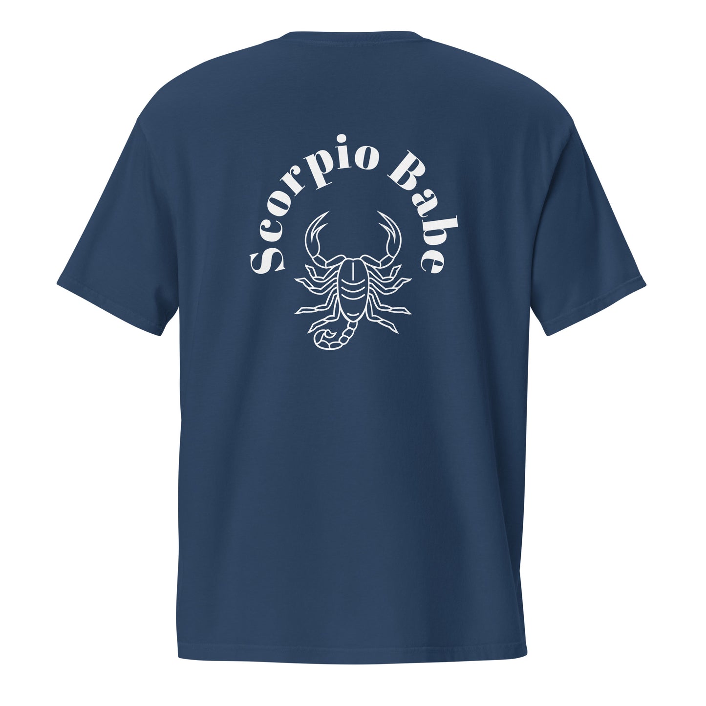 “Scorpio Babe” Unisex Garment-Dyed Pocket T-Shirt