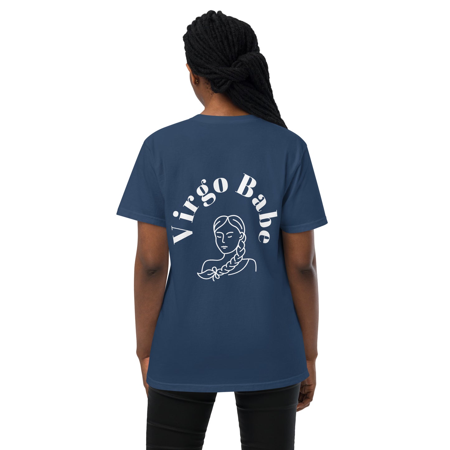 “Virgo Babe” Unisex Garment-Dyed Pocket T-Shirt