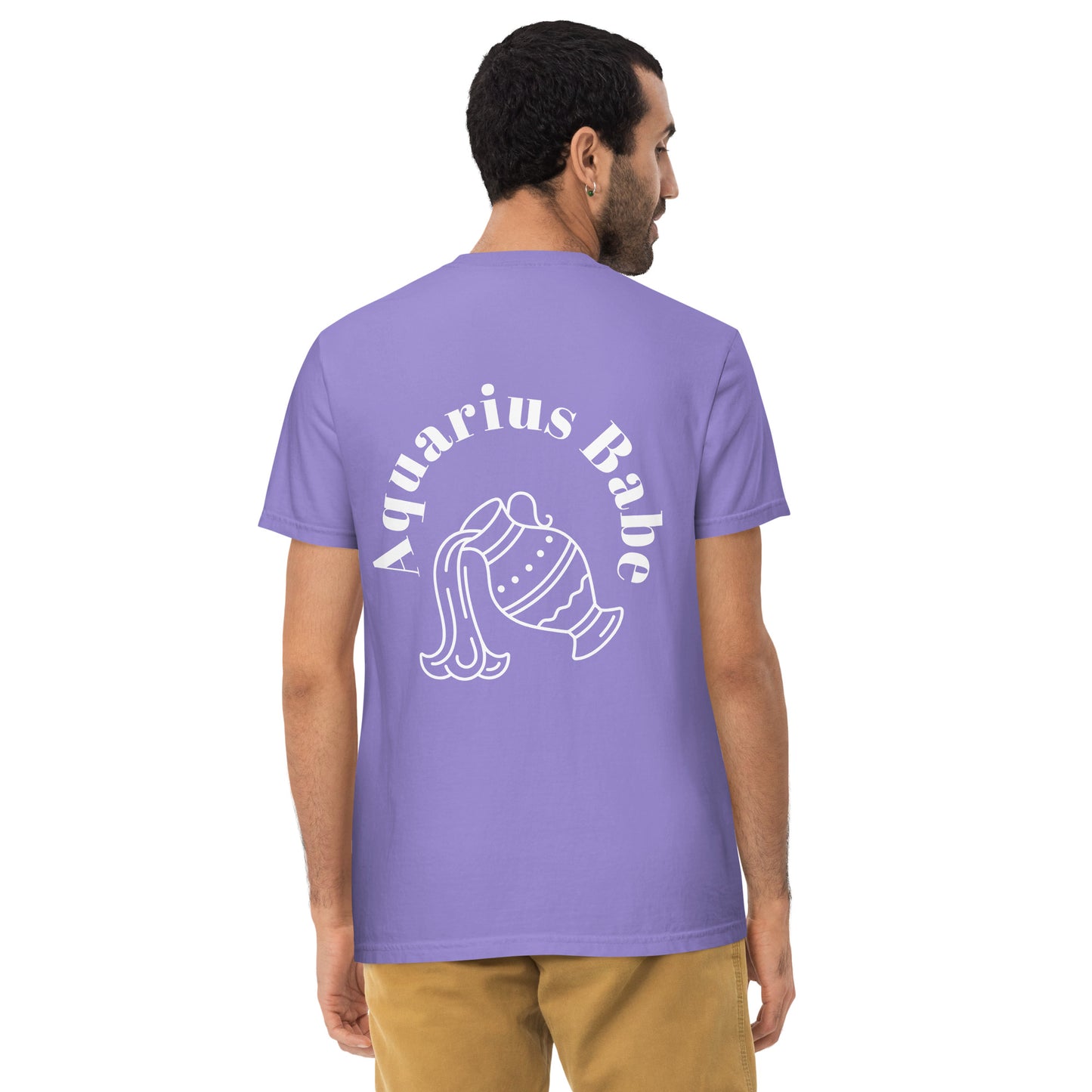 “Aquarius Babe” Unisex Garment-Dyed Pocket T-Shirt