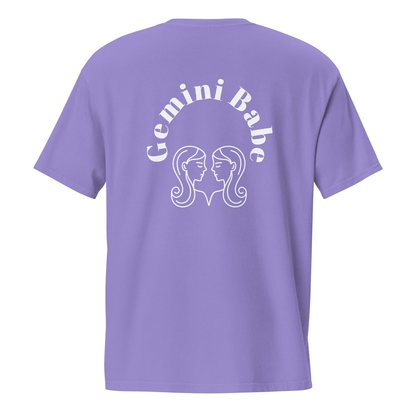 “Gemini Babe” Unisex Garment-Dyed Pocket T-Shirt