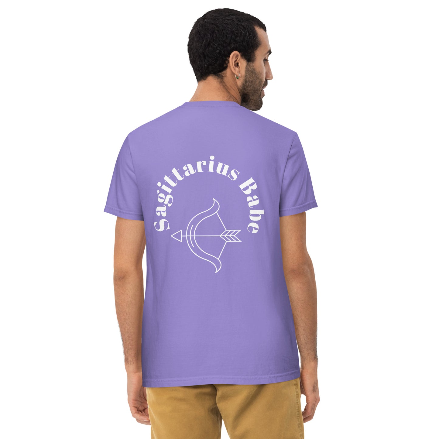 “Sagittarius Babe” Unisex Garment-Dyed Pocket T-Shirt