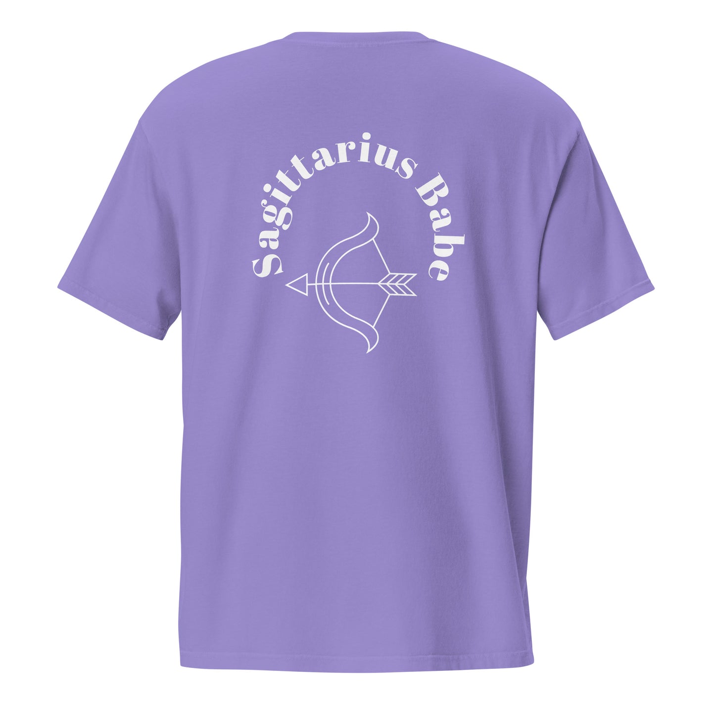 “Sagittarius Babe” Unisex Garment-Dyed Pocket T-Shirt