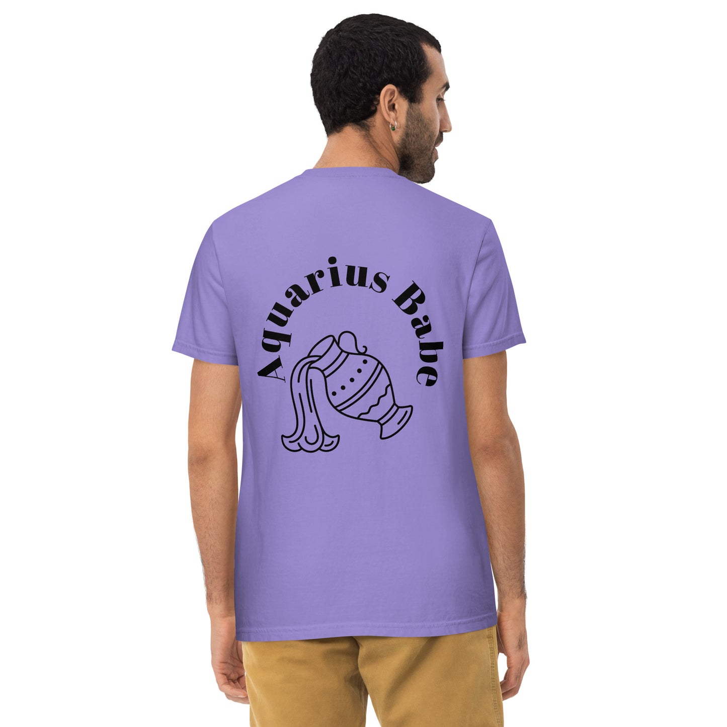 “Aquarius Babe” Unisex Garment-Dyed Pocket T-Shirt