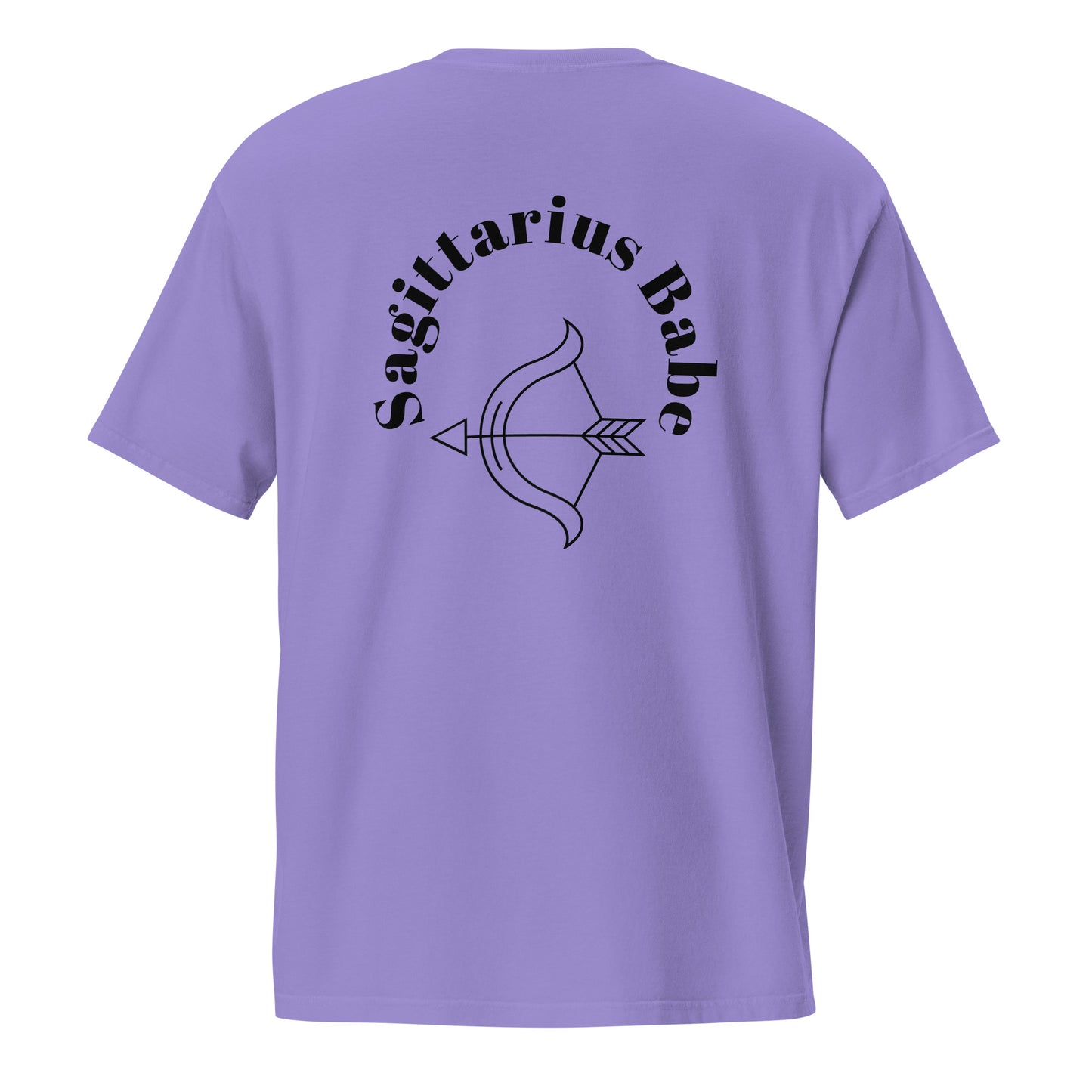 “Sagittarius Babe” Unisex Garment-Dyed Pocket T-Shirt