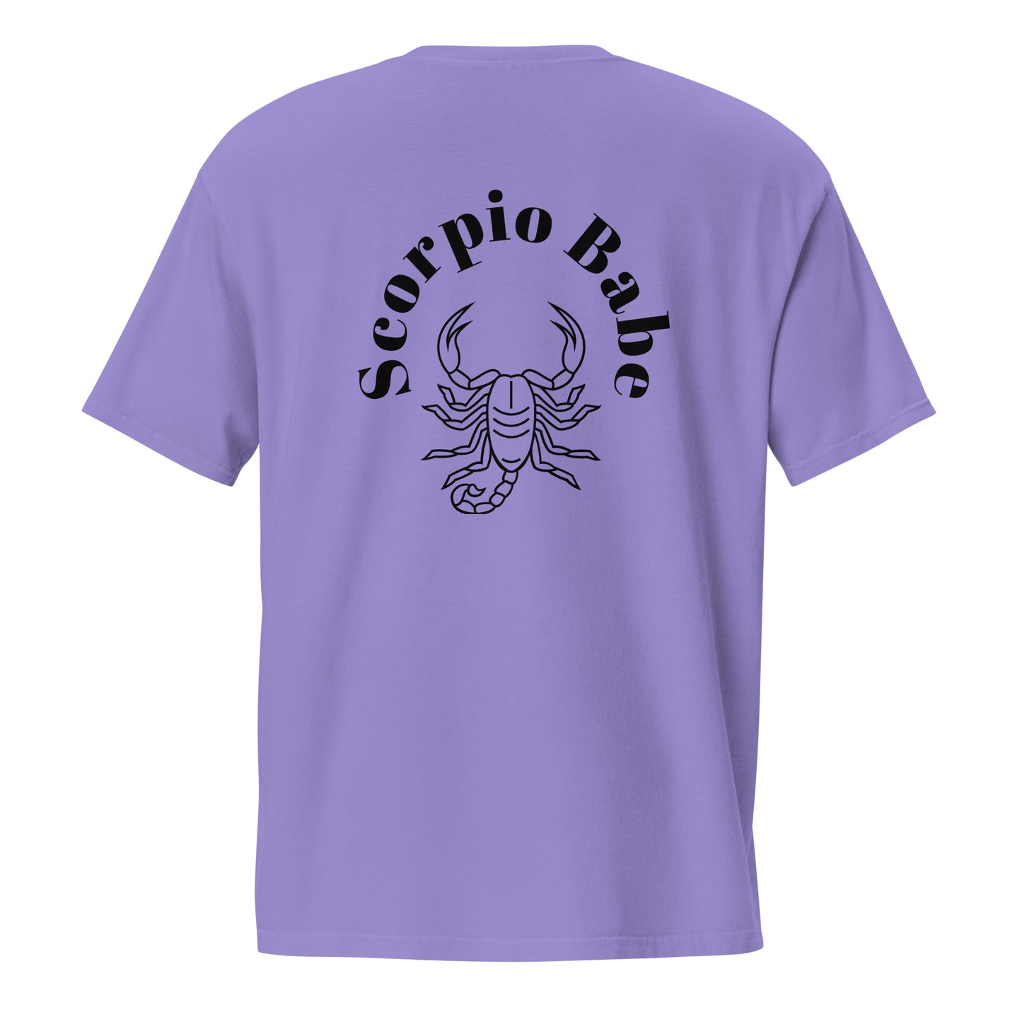 “Scorpio Babe” Unisex Garment-Dyed Pocket T-Shirt