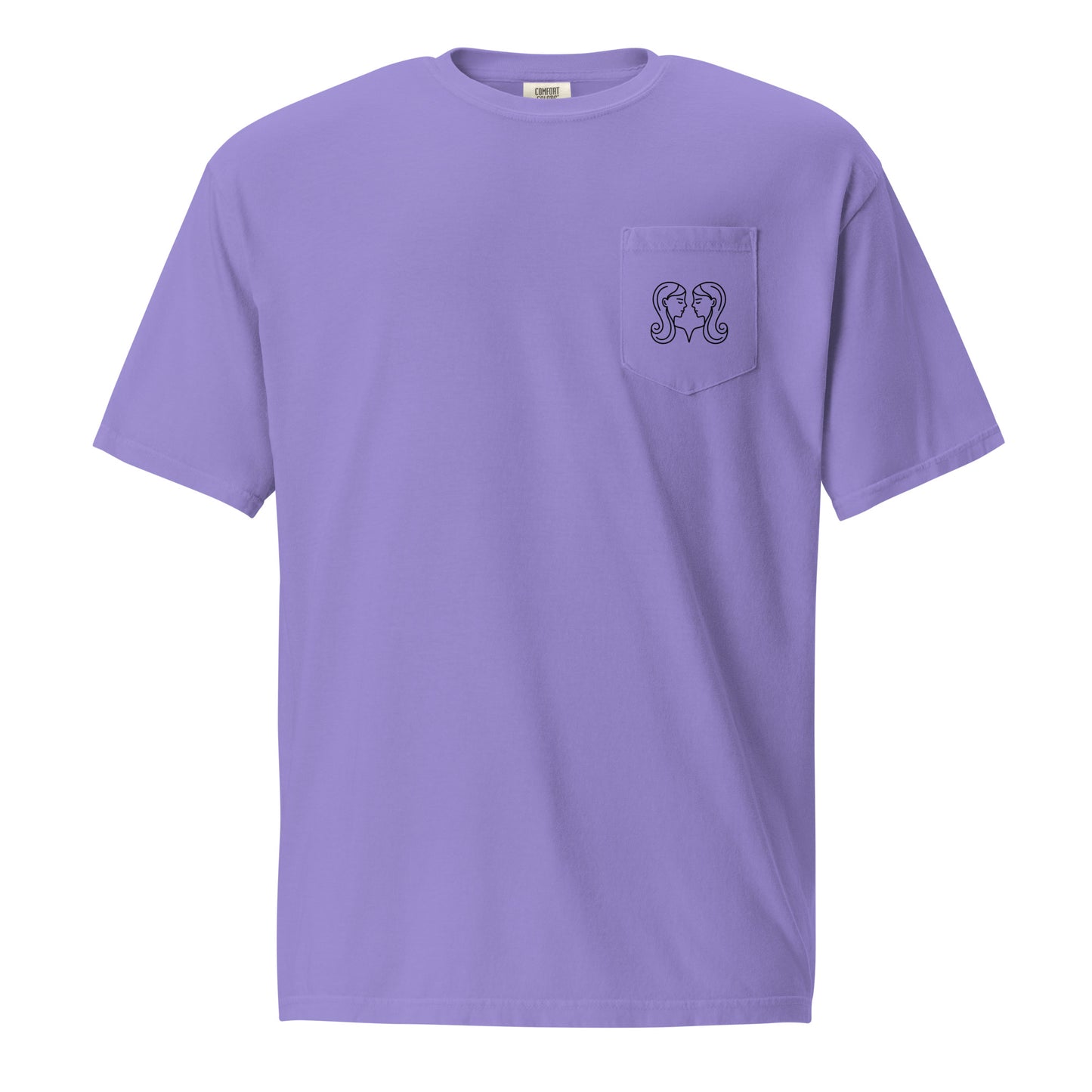 “Gemini Babe” Unisex Garment-Dyed Pocket T-Shirt
