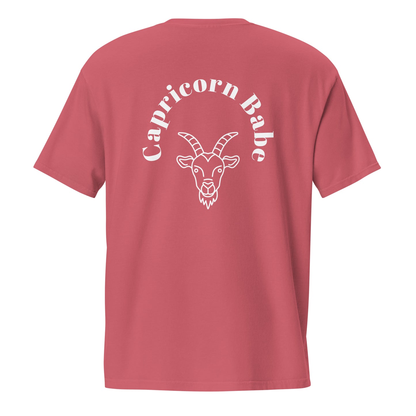 “Capricorn Babe” Unisex Garment-Dyed Pocket T-Shirt