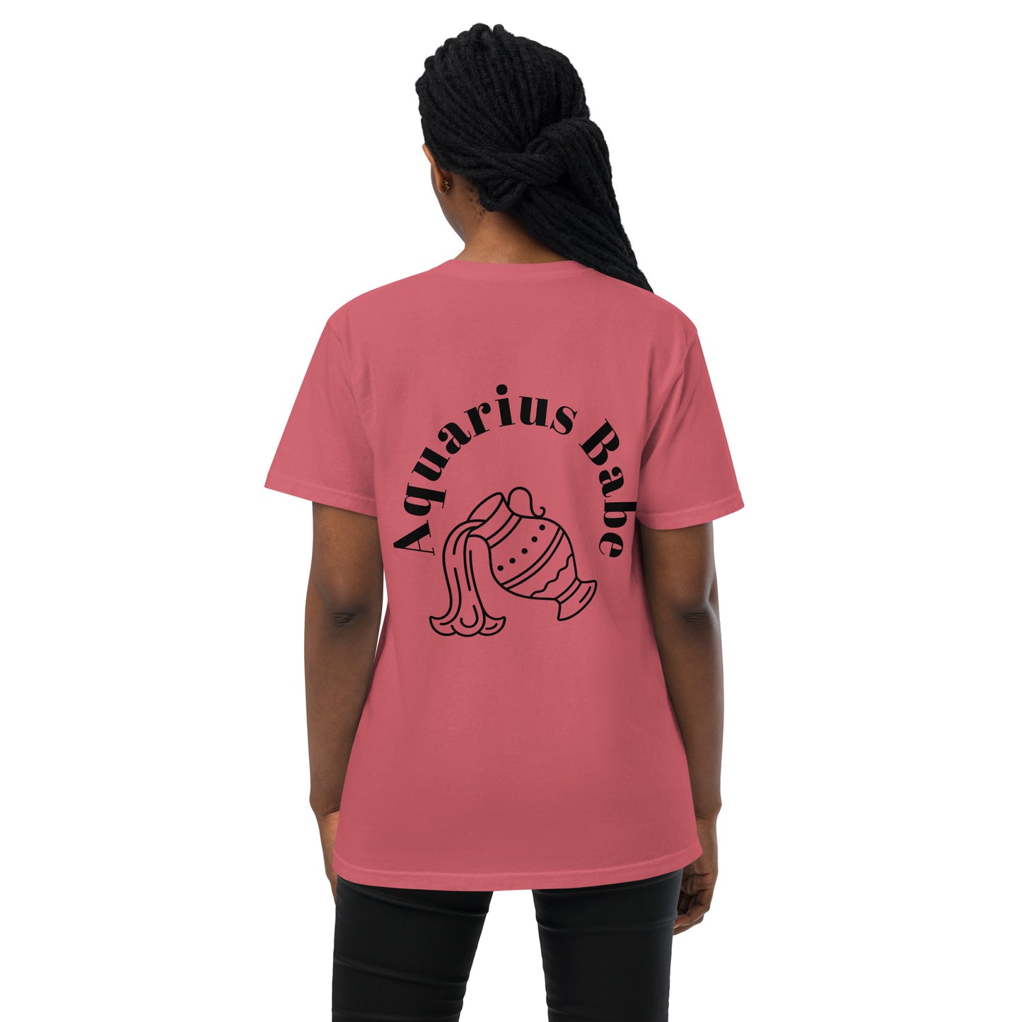 “Aquarius Babe” Unisex Garment-Dyed Pocket T-Shirt