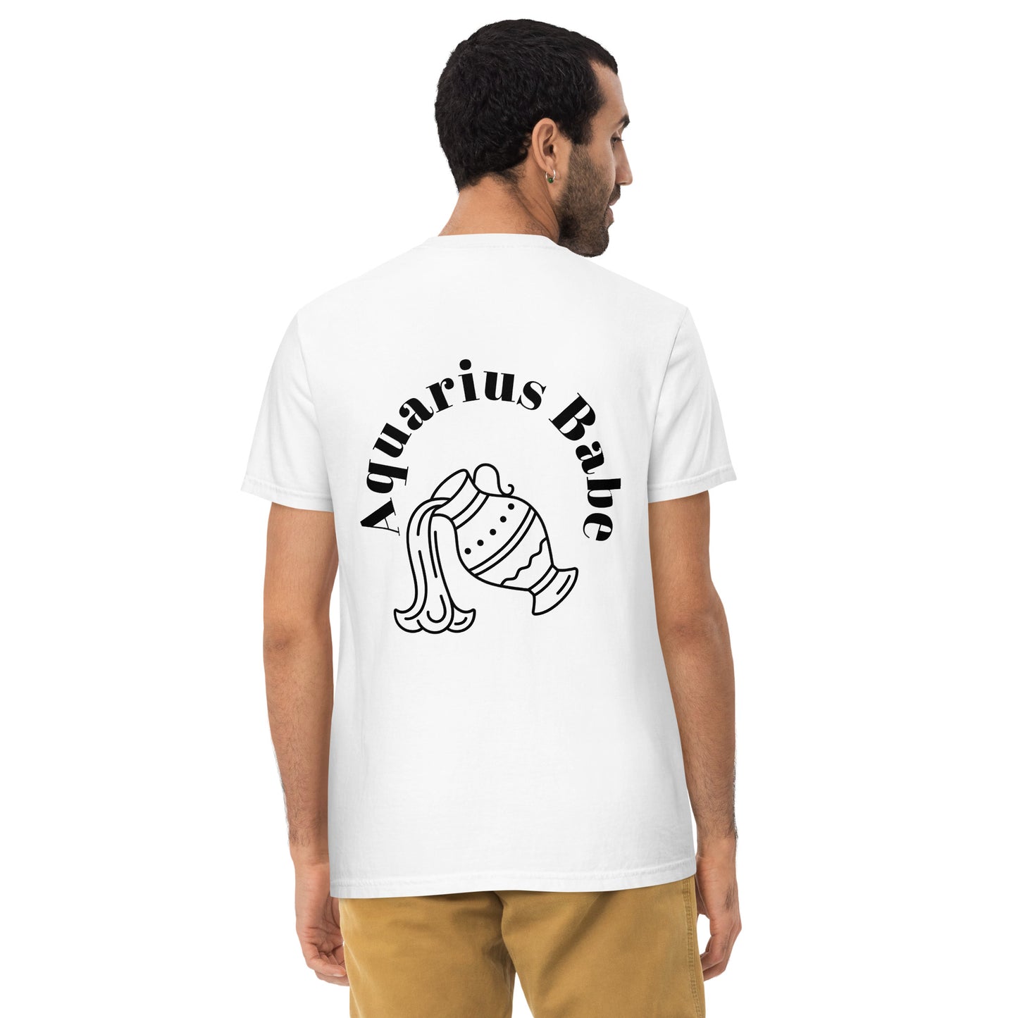 “Aquarius Babe” Unisex Garment-Dyed Pocket T-Shirt