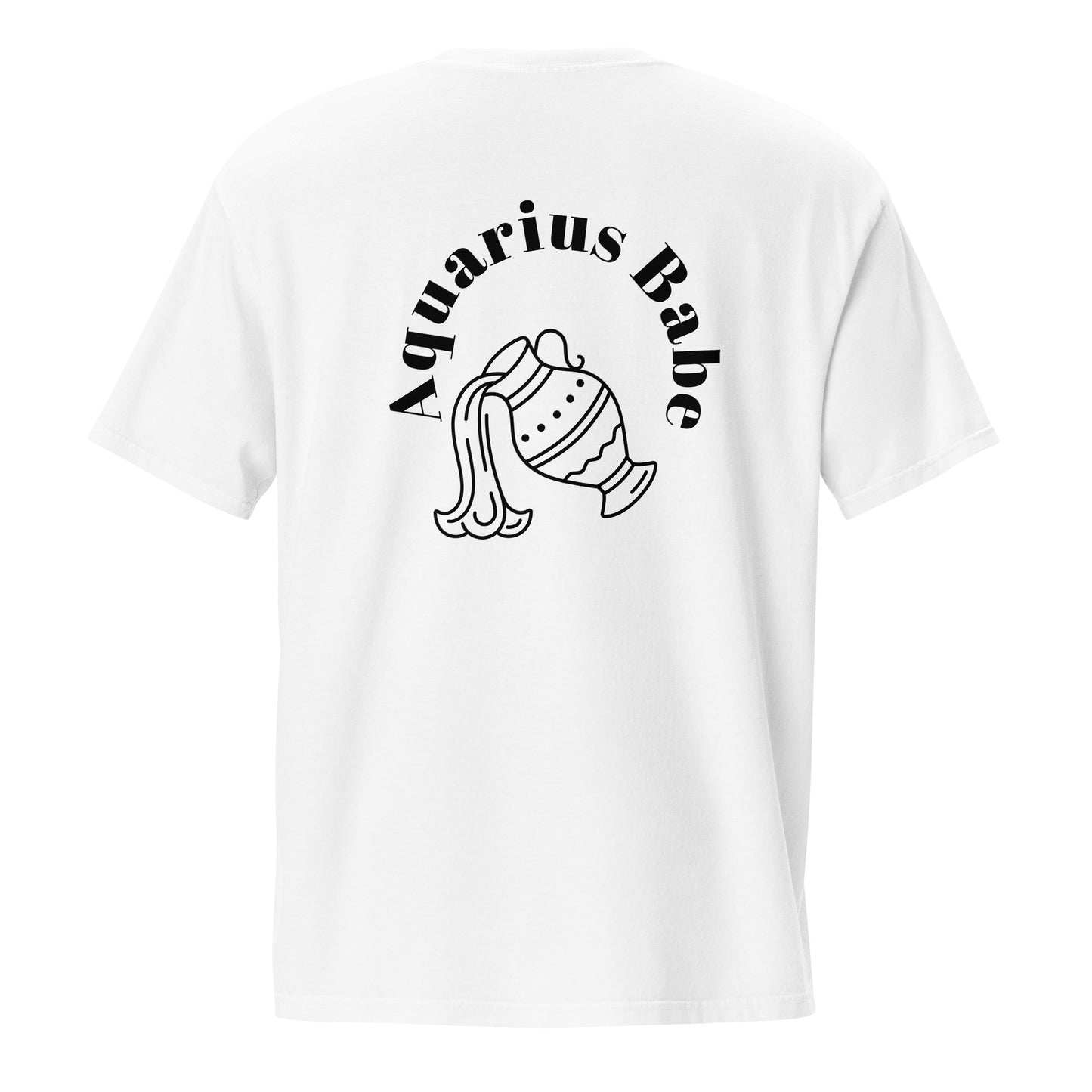 “Aquarius Babe” Unisex Garment-Dyed Pocket T-Shirt