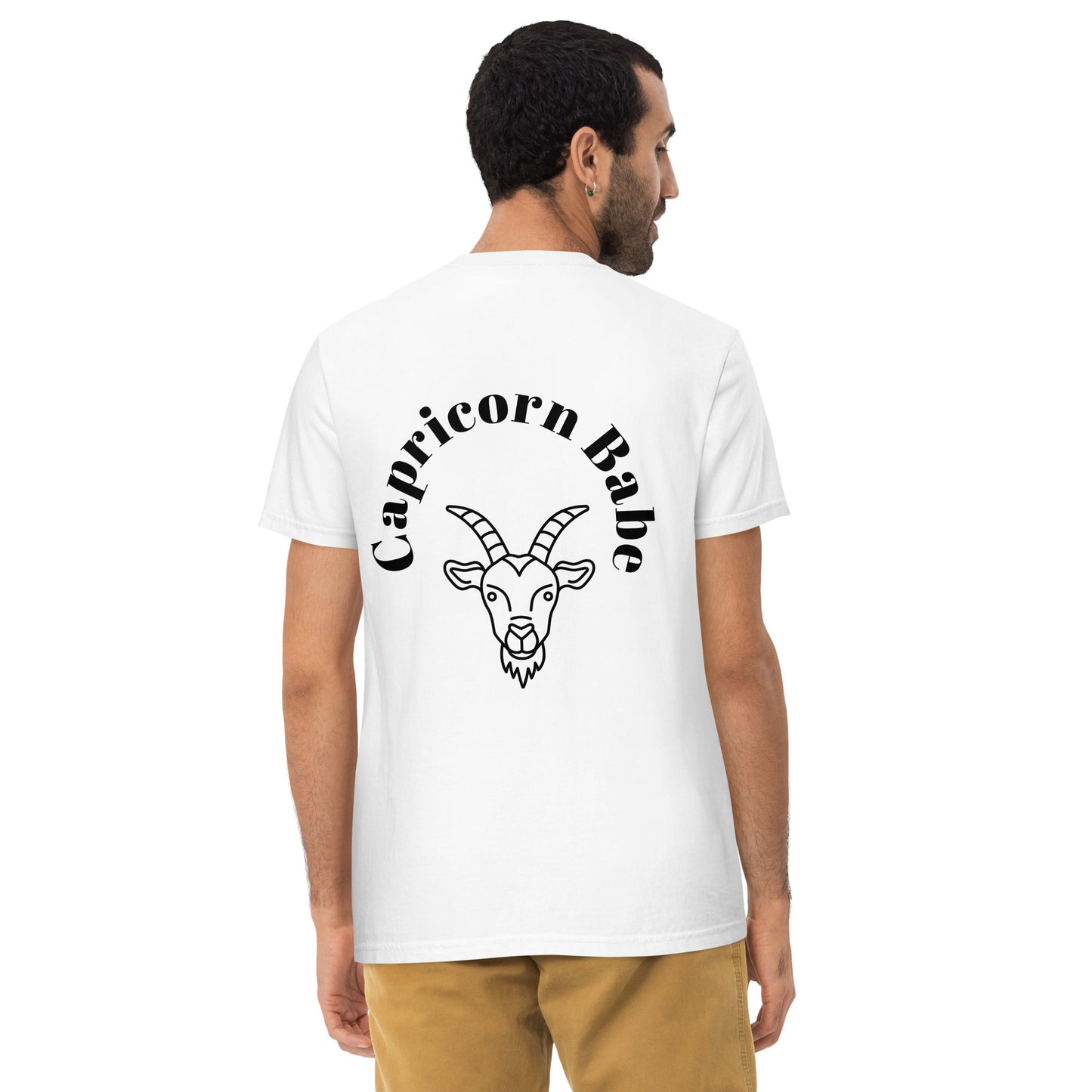 “Capricorn Babe” Unisex Garment-Dyed Pocket T-Shirt