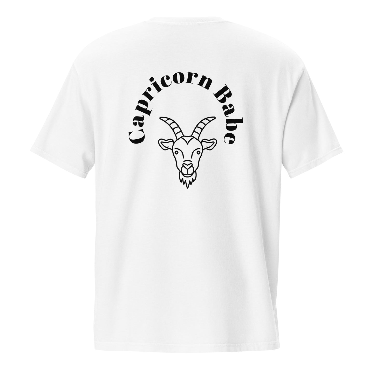 “Capricorn Babe” Unisex Garment-Dyed Pocket T-Shirt