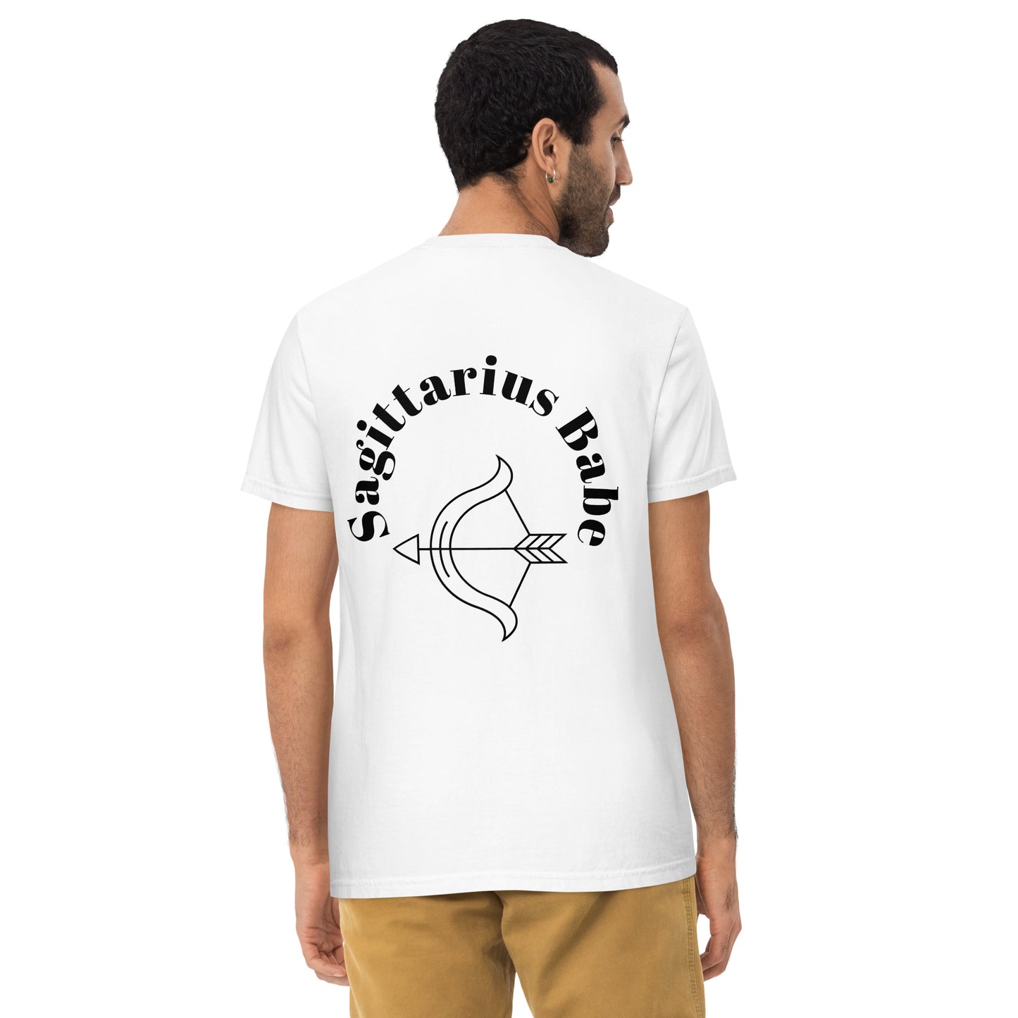 “Sagittarius Babe” Unisex Garment-Dyed Pocket T-Shirt