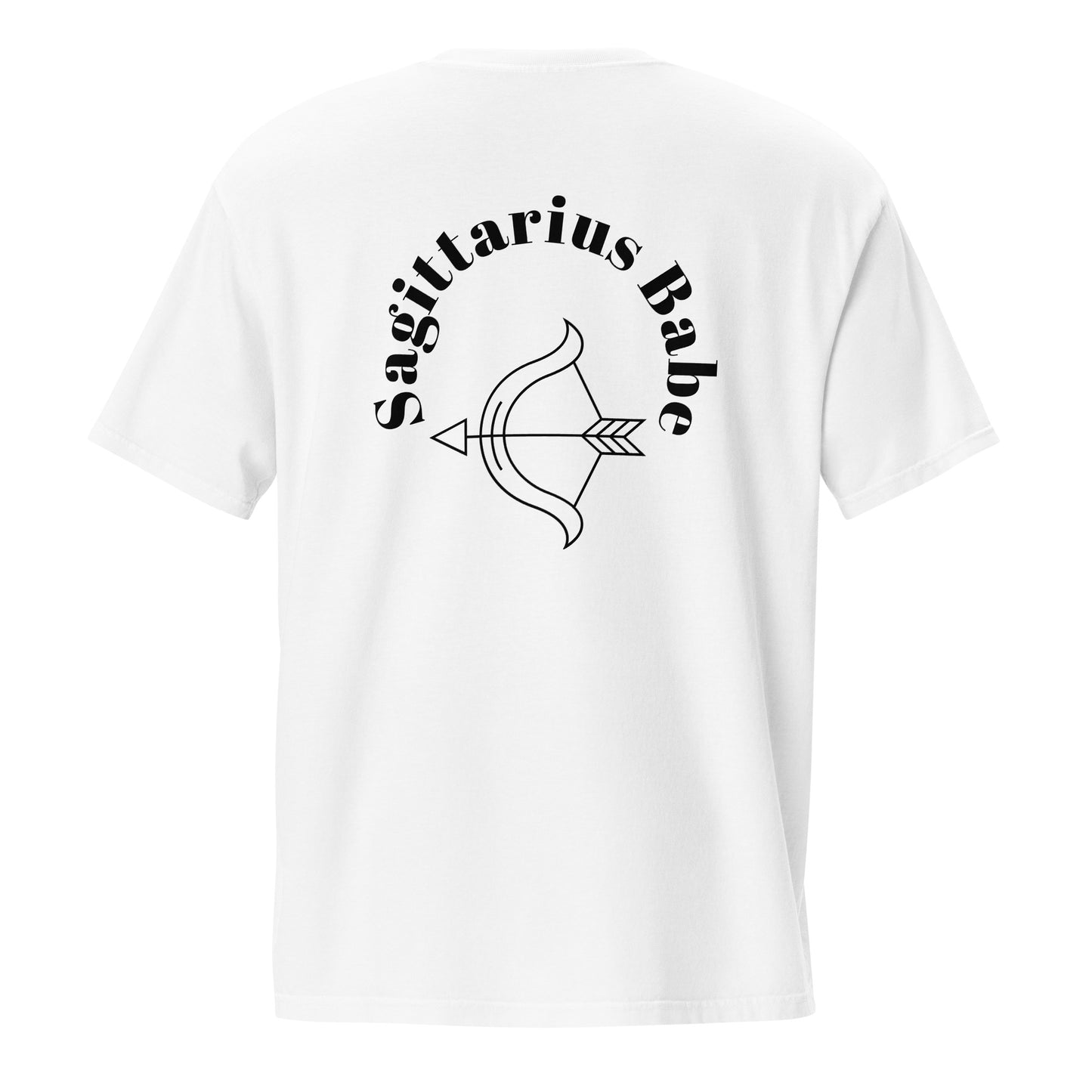“Sagittarius Babe” Unisex Garment-Dyed Pocket T-Shirt