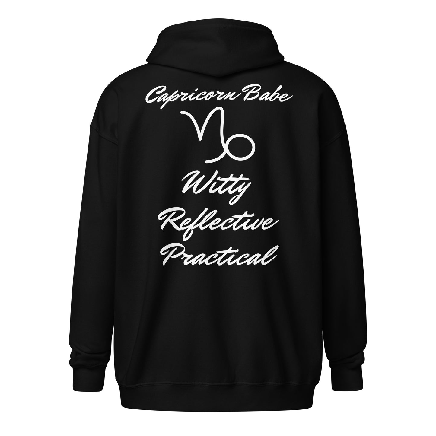 “Capricorn Babe” Unisex Zip Hoodie