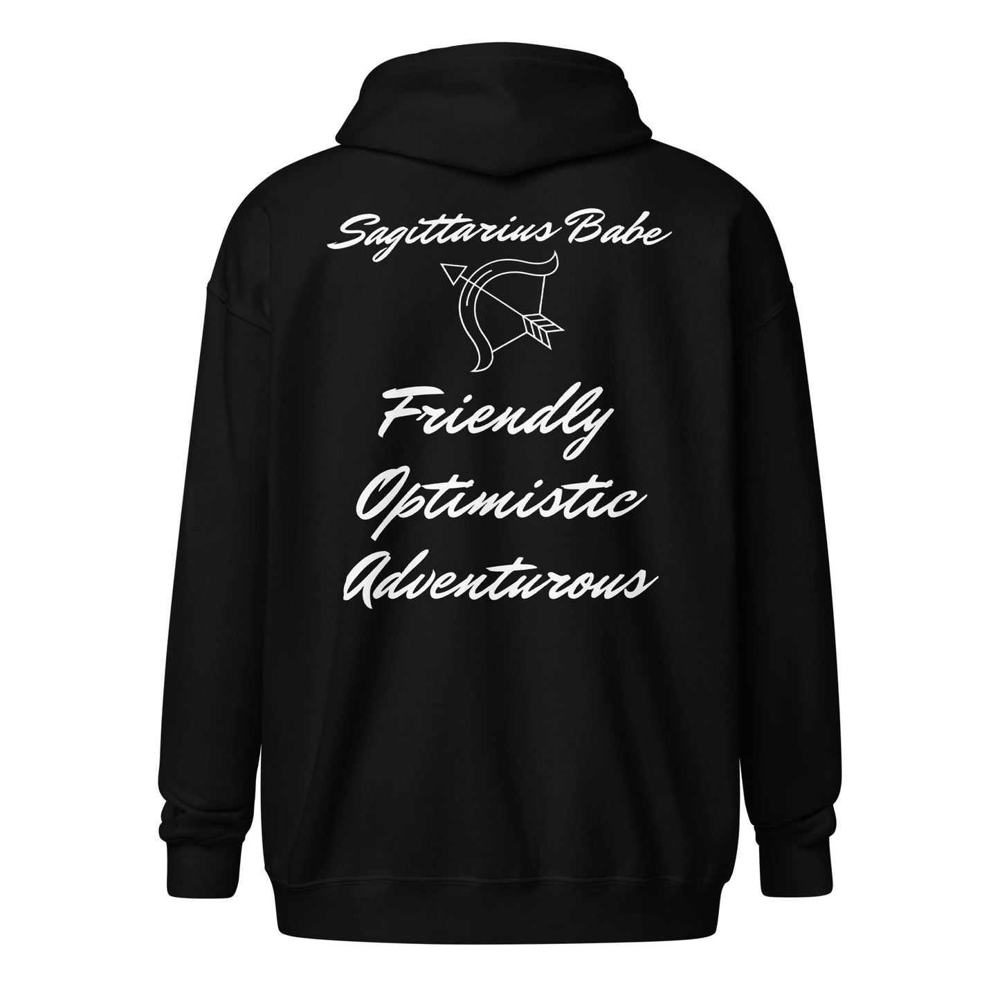 “Sagittarius Babe” Unisex Zip Hoodie