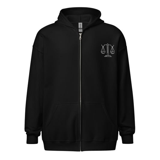 “Libra Babe” Unisex Zip Hoodie