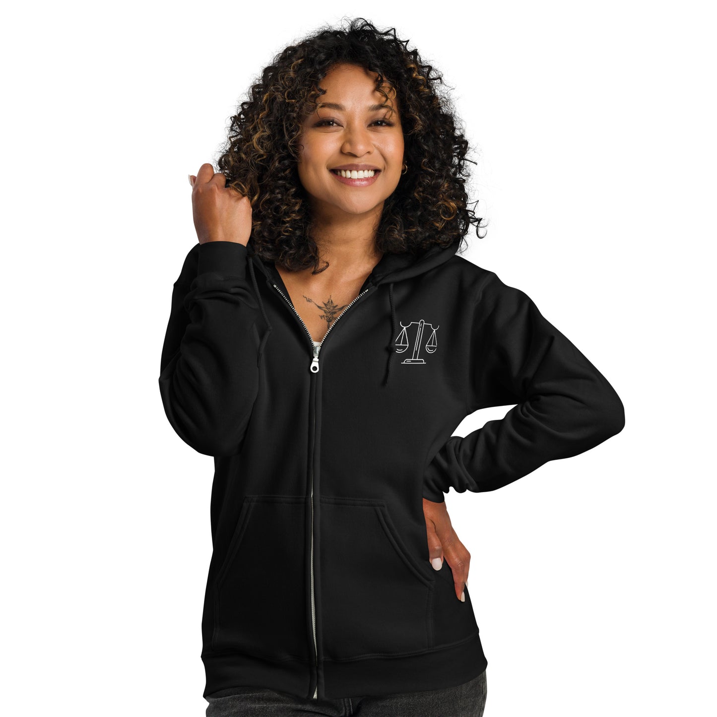 “Libra Babe” Unisex Zip Hoodie