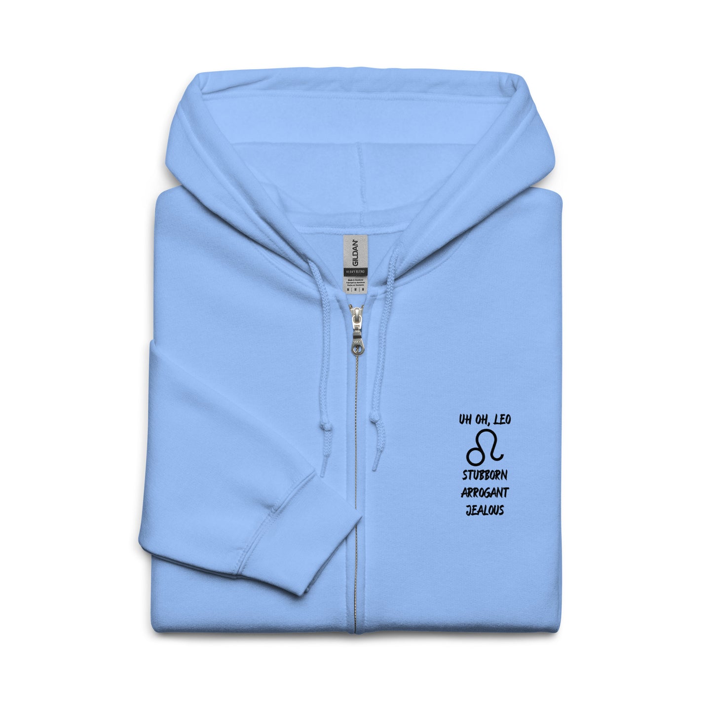 “Uh Oh, Leo” Unisex Zip Hoodie