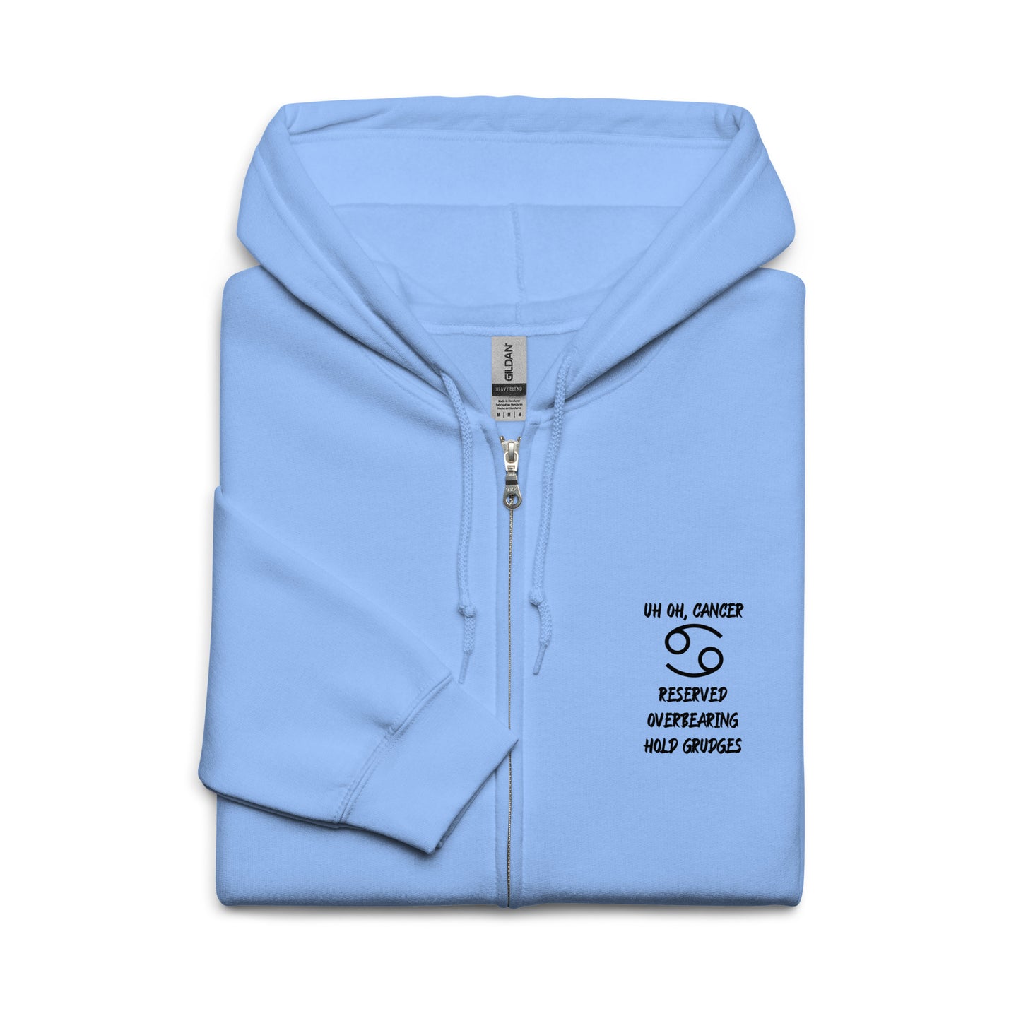 “Uh Oh, Cancer” Unisex Zip Hoodie