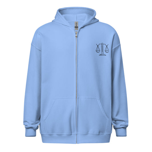 “Libra Babe” Unisex Zip Hoodie