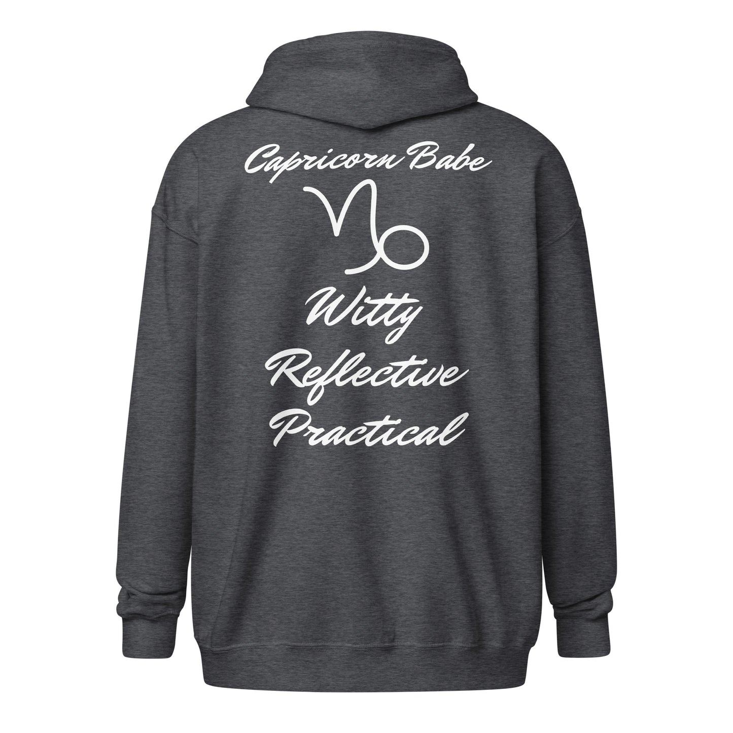 “Capricorn Babe” Unisex Zip Hoodie