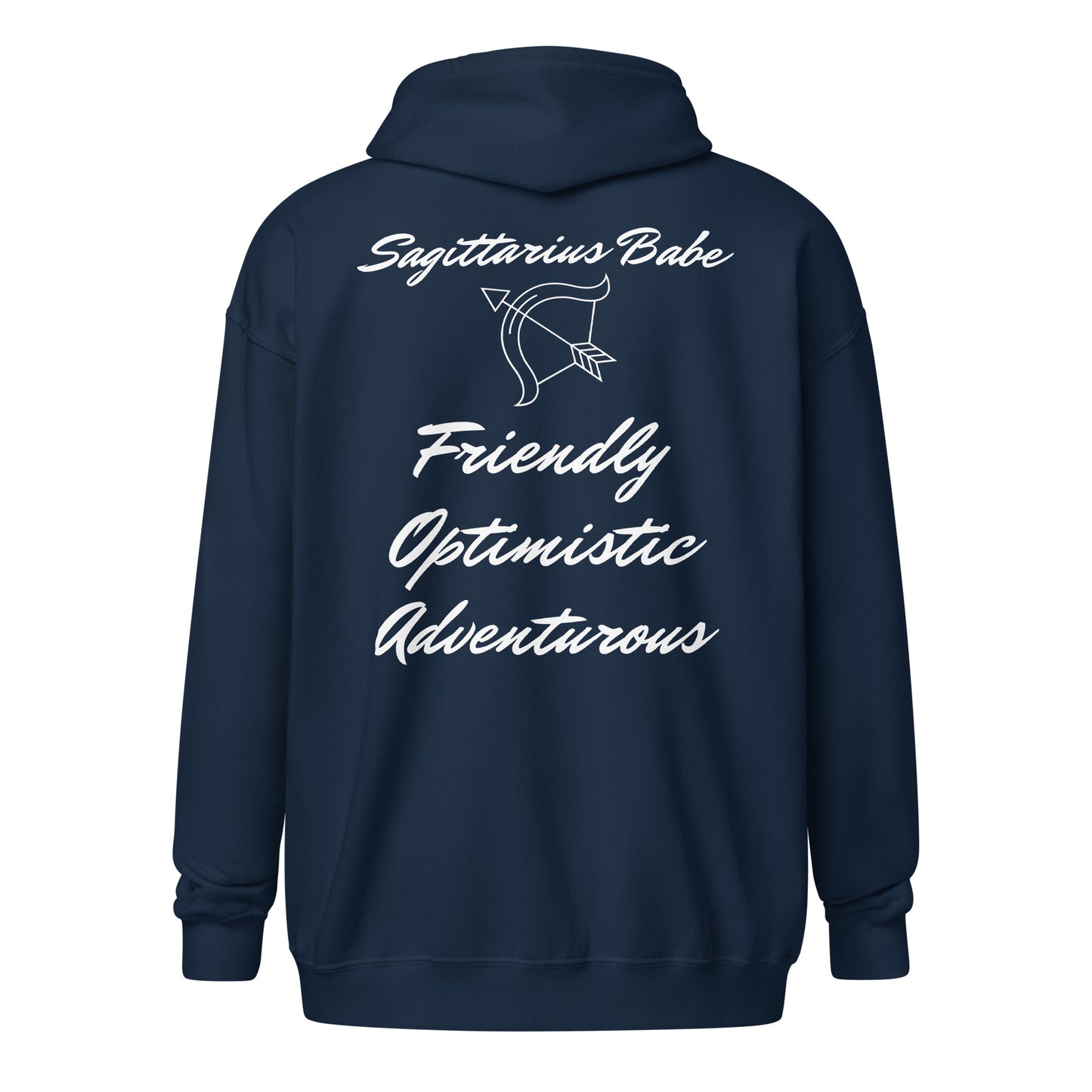 “Sagittarius Babe” Unisex Zip Hoodie