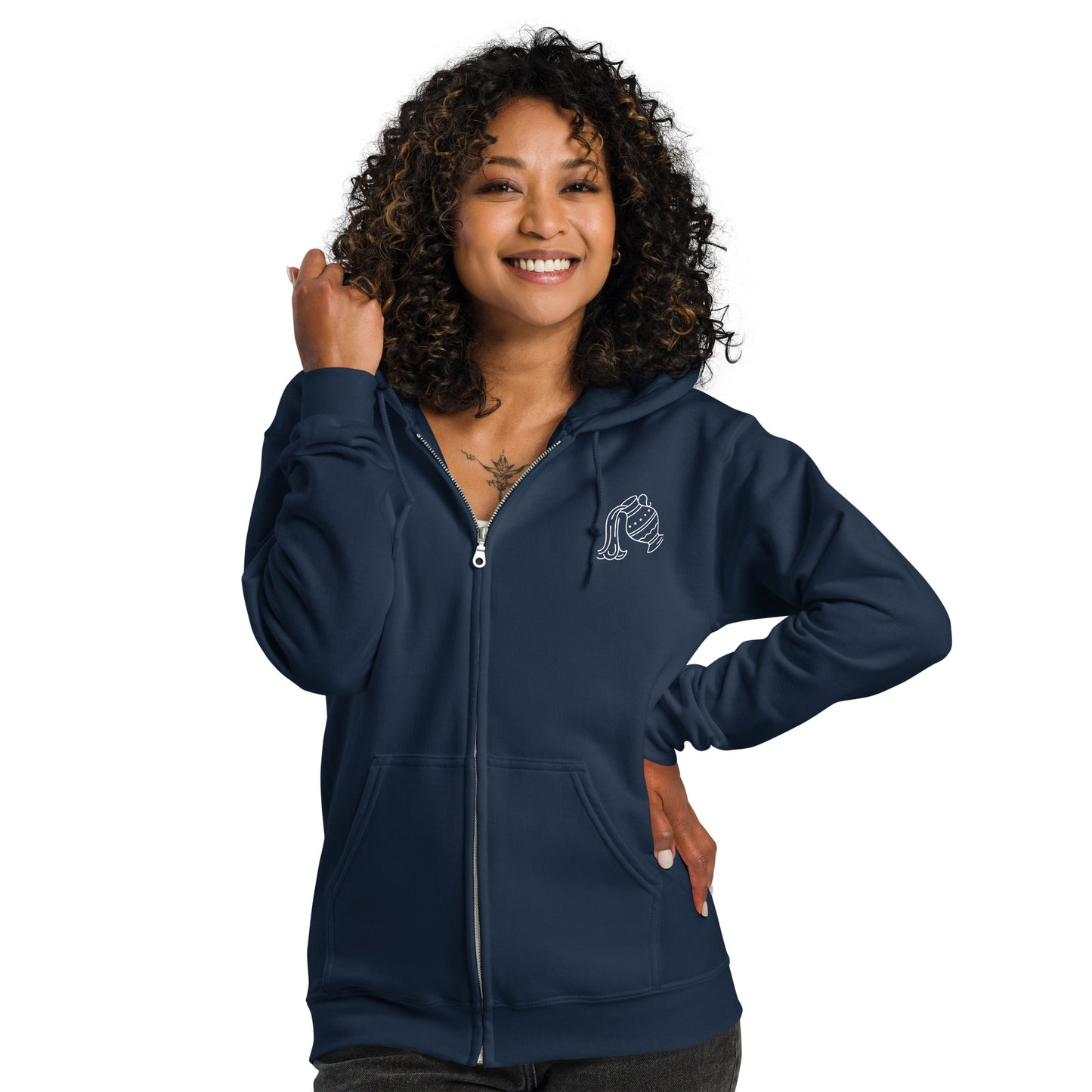 “Aquarius Babe” Unisex Zip Hoodie